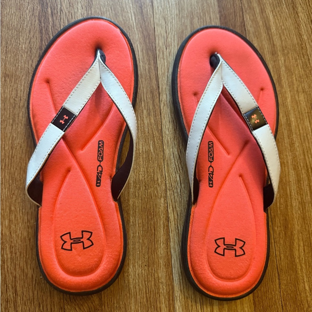 Under Armour Black and White Sandals